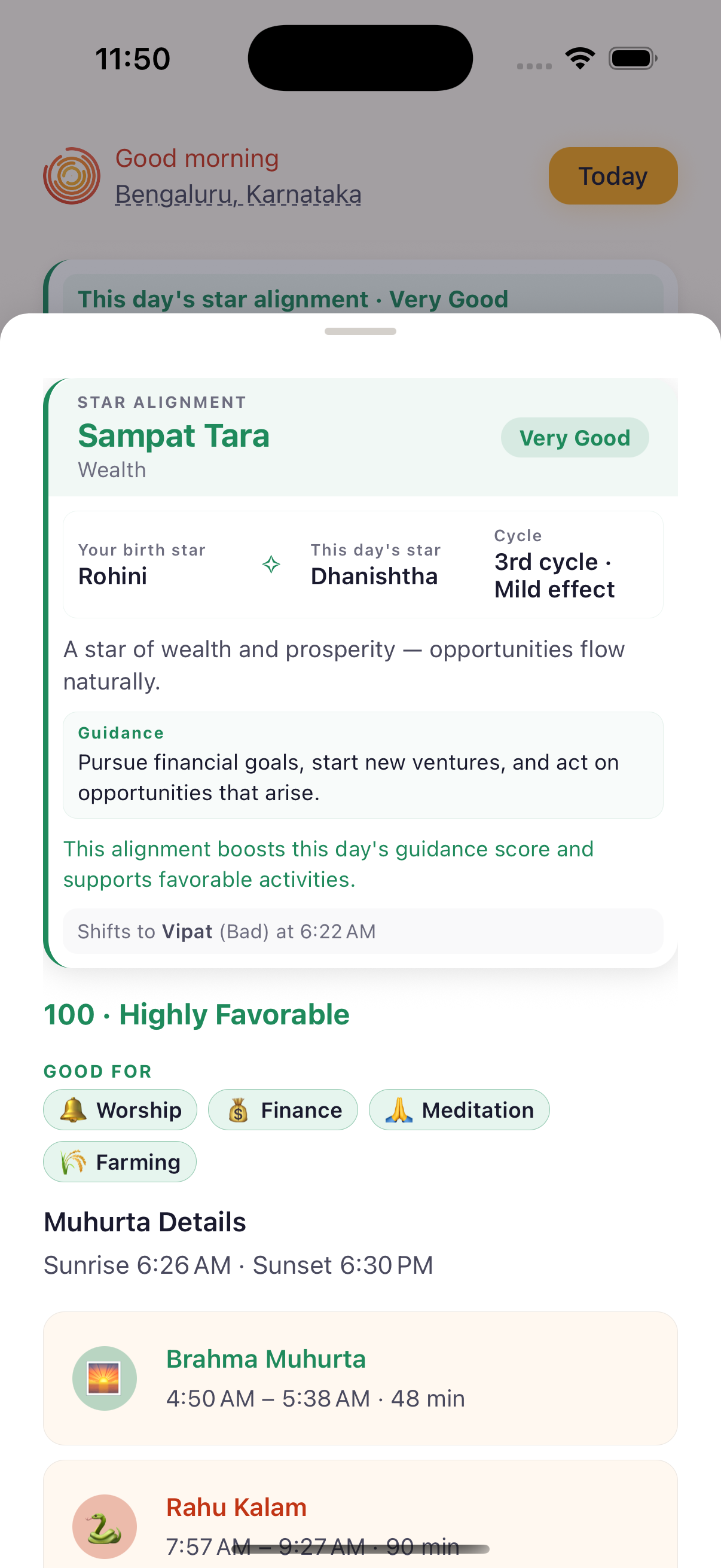 Star Alignment — Score 100, Highly Favorable